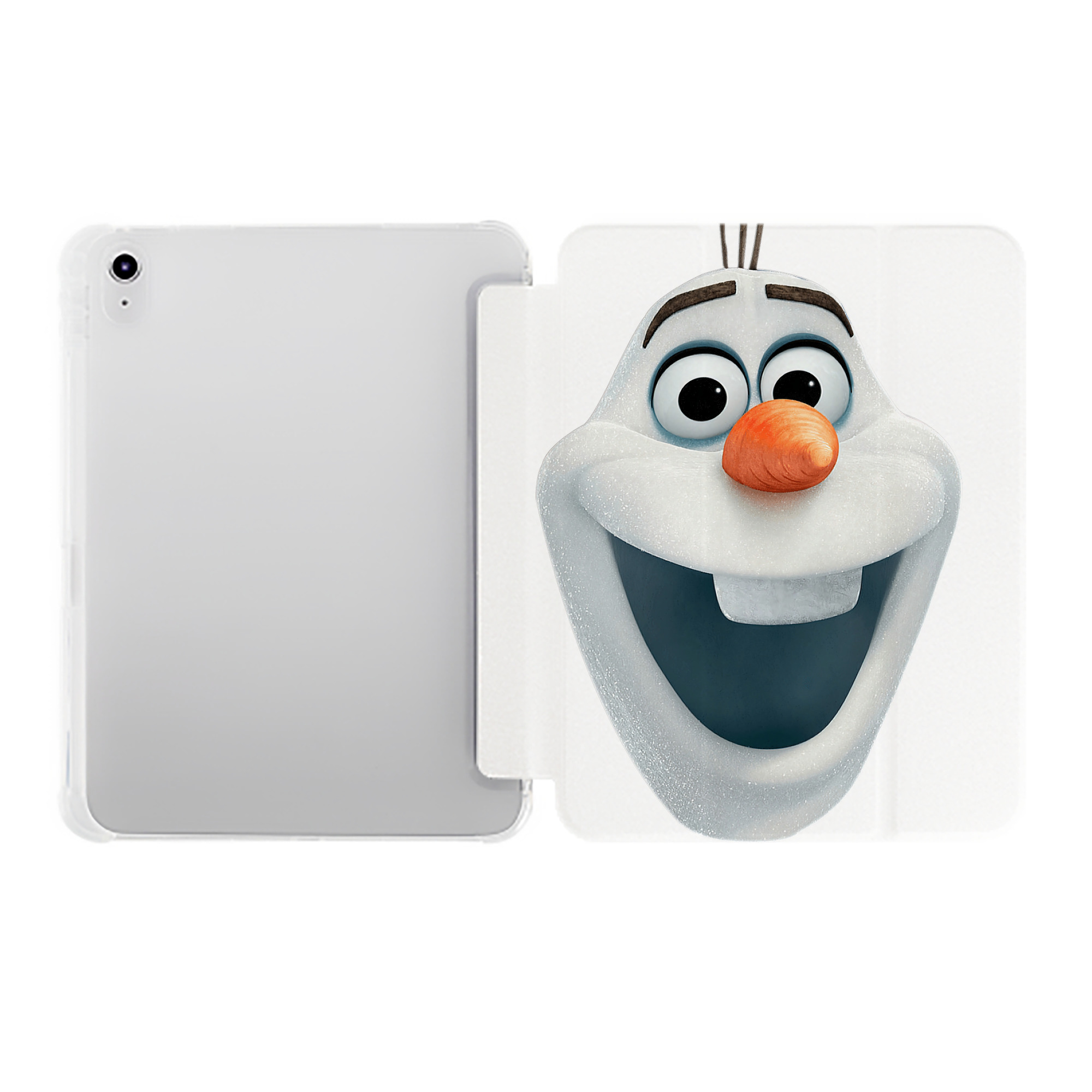 （画像用） アナと雪の女王 アンナ エルサ Frozen Anna Elsa IPad ケース ペン収納付き 三つ折りスタンド PUレザー×シリコン 対応機種9.5/10.5/10.9インチ